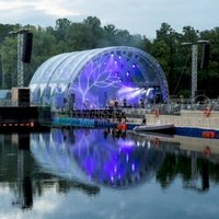 VDNH Green Theater. Scene on the Water, Moscow