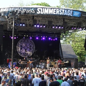 Rock concerts in SummerStage in Central Park, New York, NY
